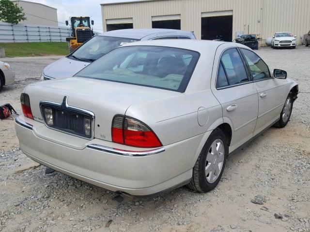 1LNHM86S84Y603344 - 2004 LINCOLN LS CREAM photo 4