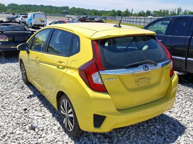 3HGGK5H88FM770387 - 2015 HONDA FIT EX YELLOW photo 3