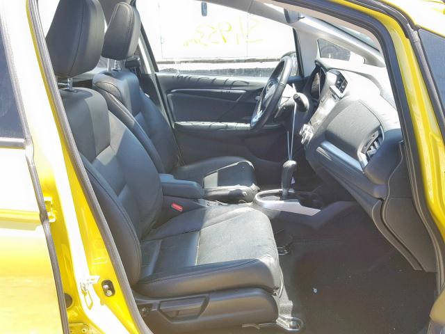 3HGGK5H88FM770387 - 2015 HONDA FIT EX YELLOW photo 5