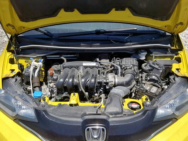 3HGGK5H88FM770387 - 2015 HONDA FIT EX YELLOW photo 7