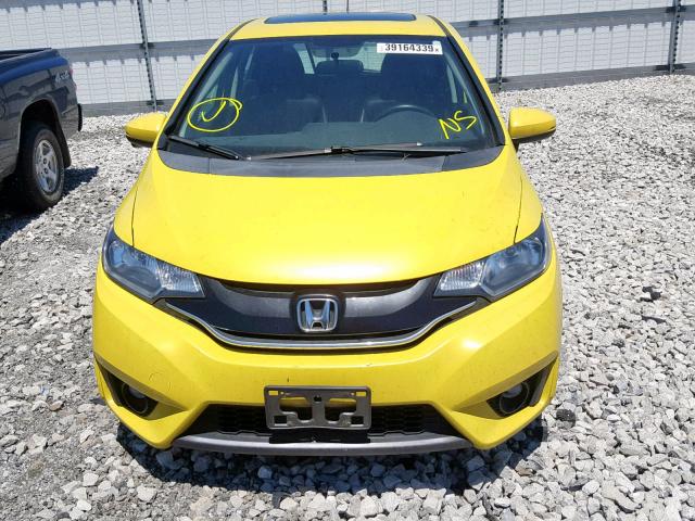 3HGGK5H88FM770387 - 2015 HONDA FIT EX YELLOW photo 9