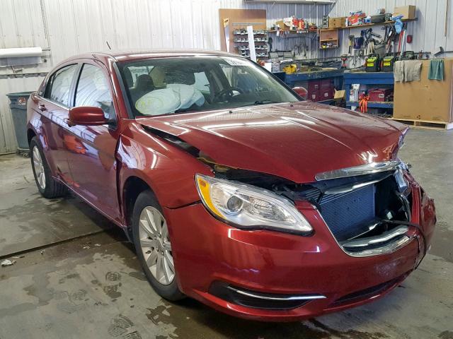 1C3BC1FBXBN594850 - 2011 CHRYSLER 200 TOURIN RED photo 1