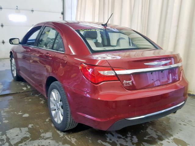 1C3BC1FBXBN594850 - 2011 CHRYSLER 200 TOURIN RED photo 3