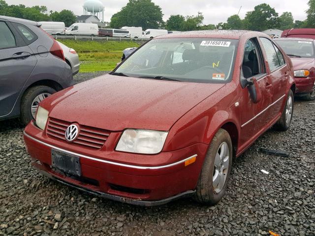 3VWSK69M15M015846 - 2005 VOLKSWAGEN JETTA GLS RED photo 2