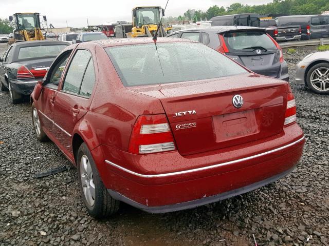 3VWSK69M15M015846 - 2005 VOLKSWAGEN JETTA GLS RED photo 3