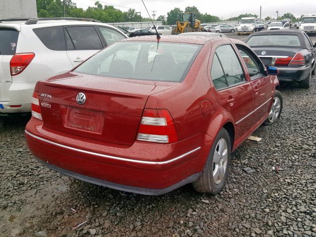 3VWSK69M15M015846 - 2005 VOLKSWAGEN JETTA GLS RED photo 4