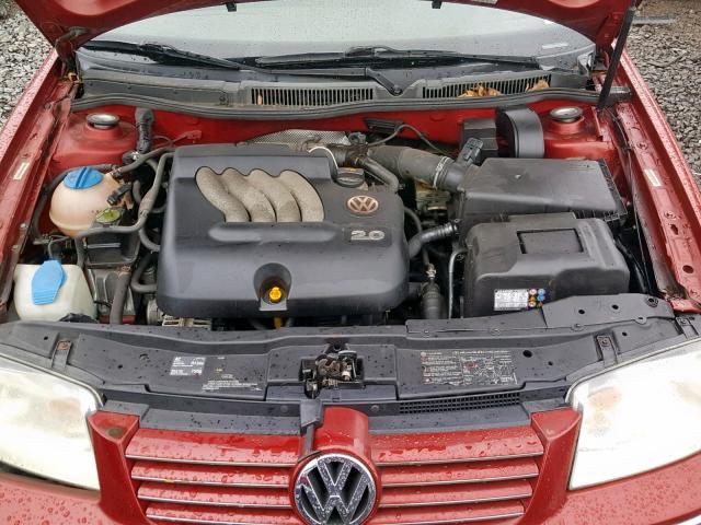 3VWSK69M15M015846 - 2005 VOLKSWAGEN JETTA GLS RED photo 7