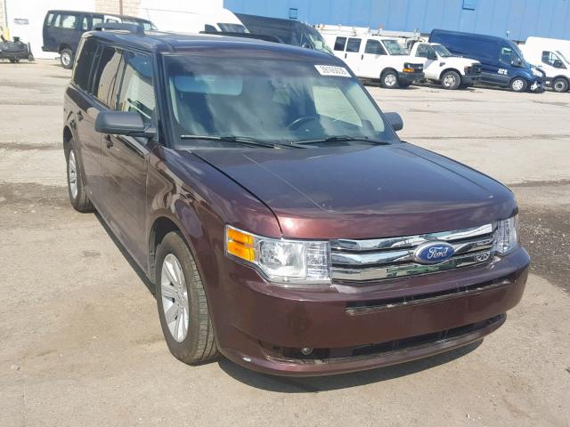 2FMGK5BC5ABB06338 - 2010 FORD FLEX SE MAROON photo 1