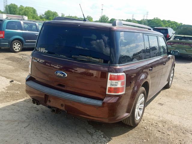 2FMGK5BC5ABB06338 - 2010 FORD FLEX SE MAROON photo 4