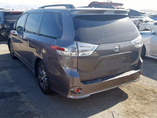 5TDXK3DC0ES518838 - 2014 TOYOTA SIENNA SPO GRAY photo 3