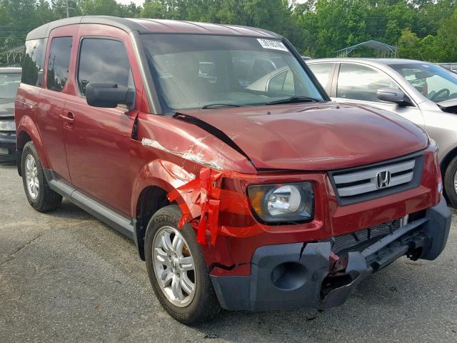 5J6YH18737L011516 - 2007 HONDA ELEMENT EX RED photo 1