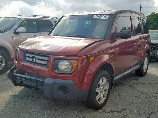 5J6YH18737L011516 - 2007 HONDA ELEMENT EX RED photo 2