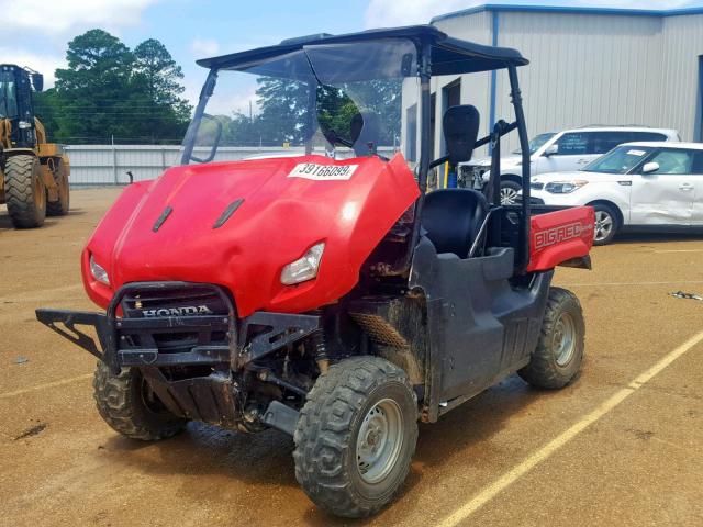 3H1VE01079D001996 - 2009 HONDA MUV700 RED photo 2