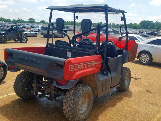 3H1VE01079D001996 - 2009 HONDA MUV700 RED photo 4