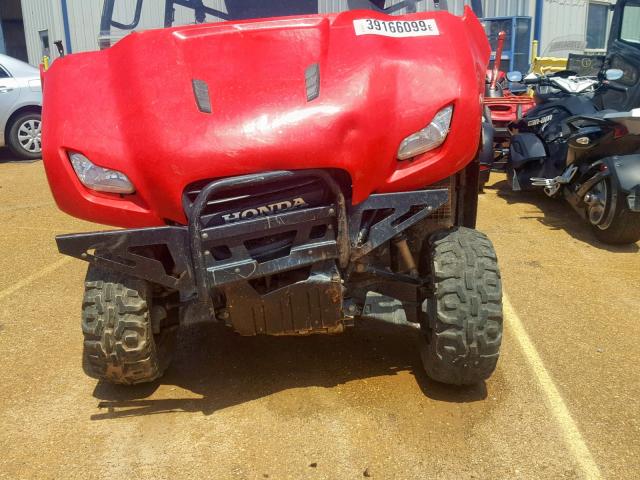 3H1VE01079D001996 - 2009 HONDA MUV700 RED photo 9