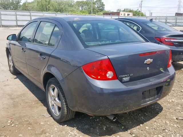 1G1AT58H697288168 - 2009 CHEVROLET COBALT LT CHARCOAL photo 3