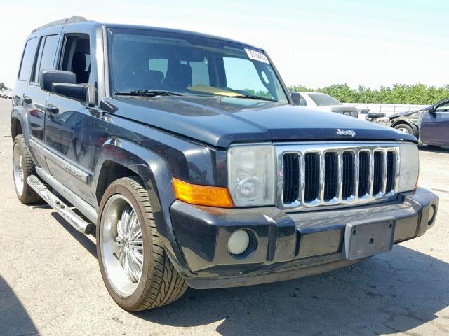 1J8HH48K18C208545 - 2008 JEEP COMMANDER BLACK photo 1