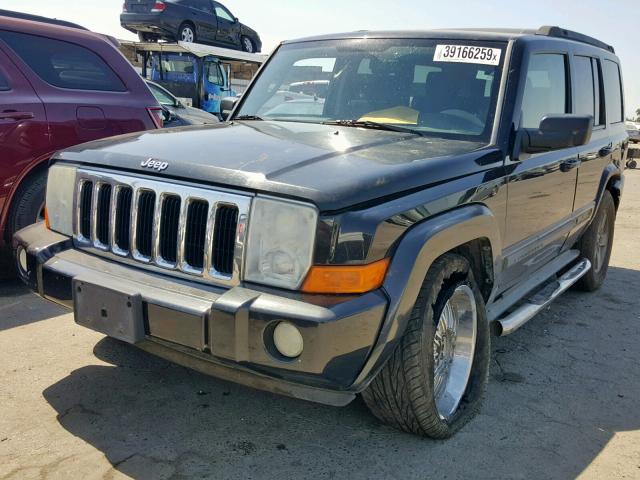 1J8HH48K18C208545 - 2008 JEEP COMMANDER BLACK photo 2