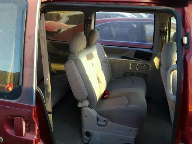 4N2DN1111VD836770 - 1997 NISSAN QUEST XE RED photo 6