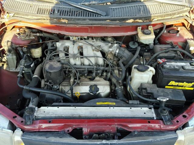 4N2DN1111VD836770 - 1997 NISSAN QUEST XE RED photo 7