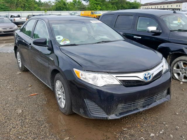 4T1BD1FK1DU066384 - 2013 TOYOTA CAMRY HYBR BLACK photo 1