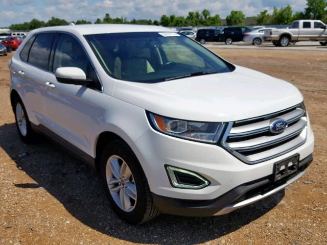 2FMPK4J97HBB62288 - 2017 FORD EDGE SEL WHITE photo 9