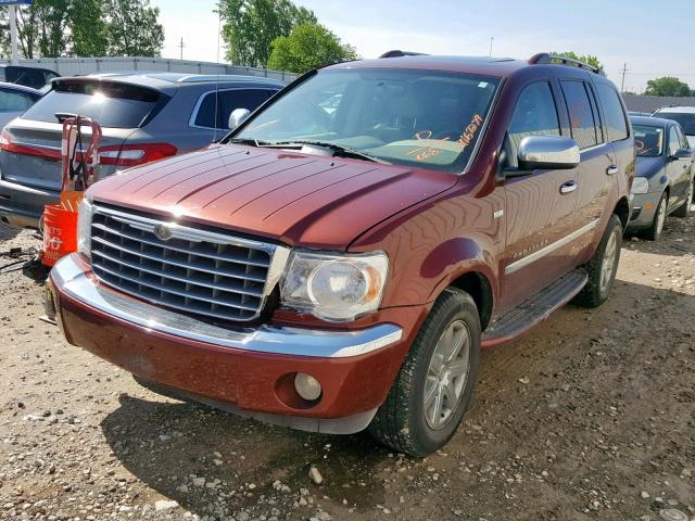 1A8HW58N58F120683 - 2008 CHRYSLER ASPEN LIMI MAROON photo 2