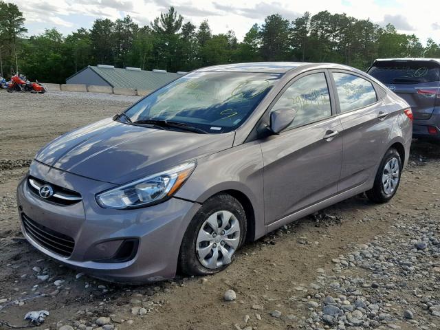 KMHCT4AE4HU379011 - 2017 HYUNDAI ACCENT SE GRAY photo 2