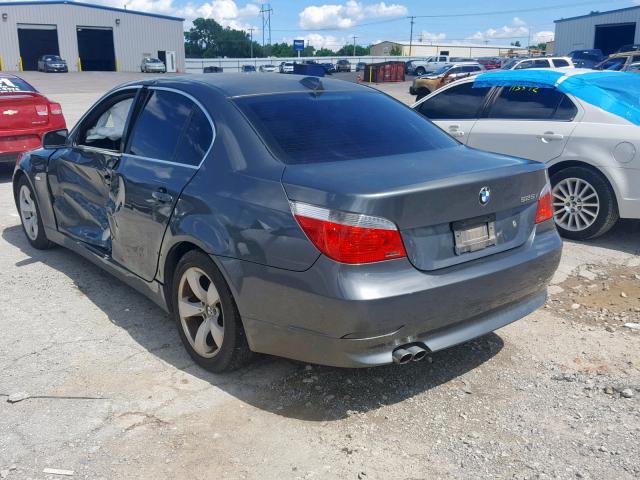 WBANE53506CK91437 - 2006 BMW 525 I GRAY photo 3