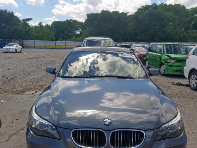 WBANE53506CK91437 - 2006 BMW 525 I GRAY photo 7