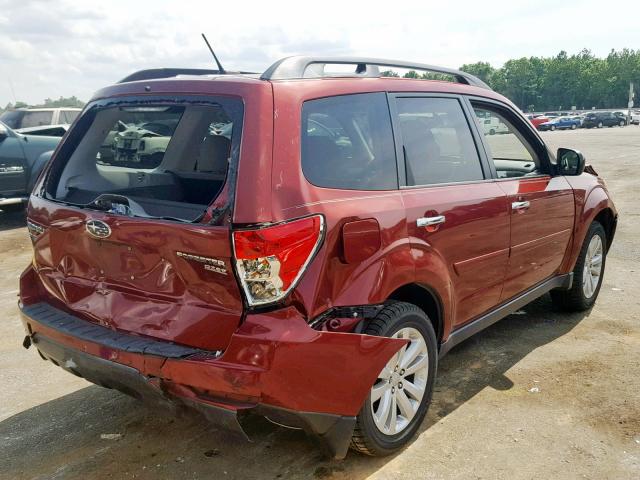 JF2SHAEC9DH416003 - 2013 SUBARU FORESTER L RED photo 4