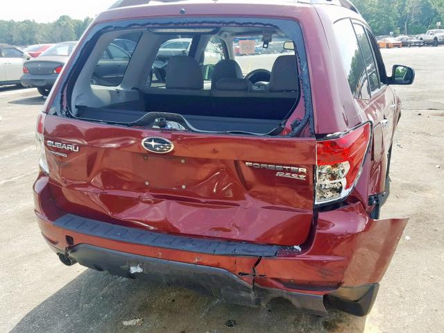 JF2SHAEC9DH416003 - 2013 SUBARU FORESTER L RED photo 9