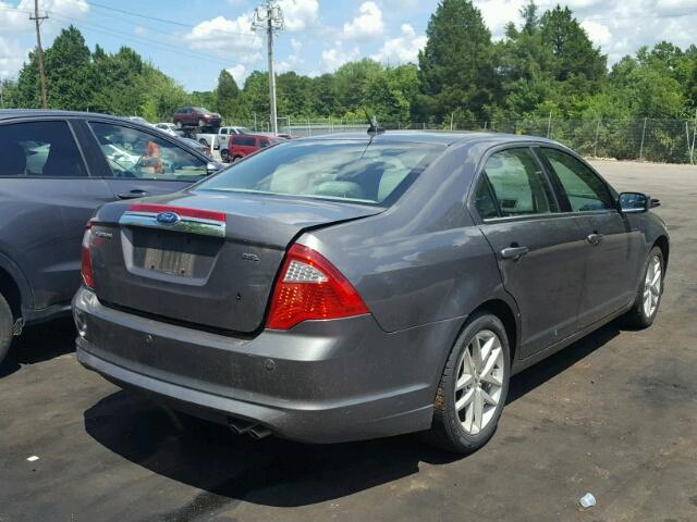 3FAHP0JAXCR218981 - 2012 FORD FUSION SEL GRAY photo 4