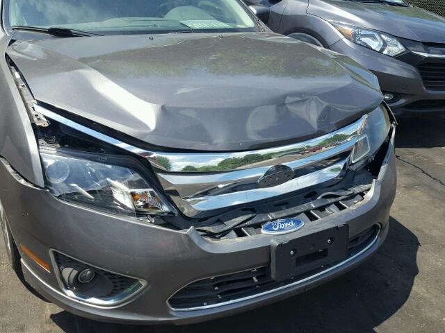 3FAHP0JAXCR218981 - 2012 FORD FUSION SEL GRAY photo 9