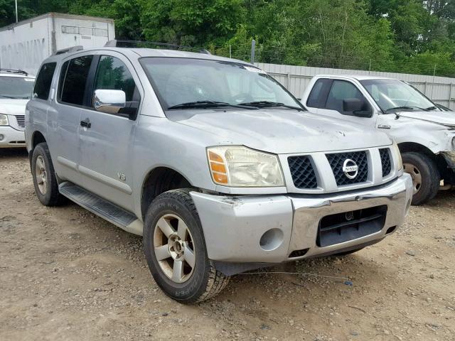 5N1AA08AX6N705071 - 2006 NISSAN ARMADA SE SILVER photo 1