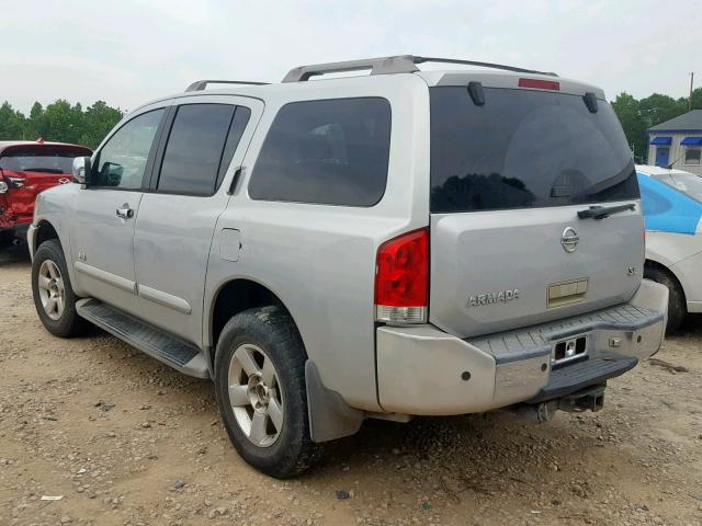 5N1AA08AX6N705071 - 2006 NISSAN ARMADA SE SILVER photo 3