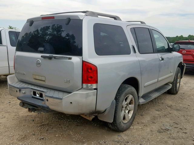 5N1AA08AX6N705071 - 2006 NISSAN ARMADA SE SILVER photo 4