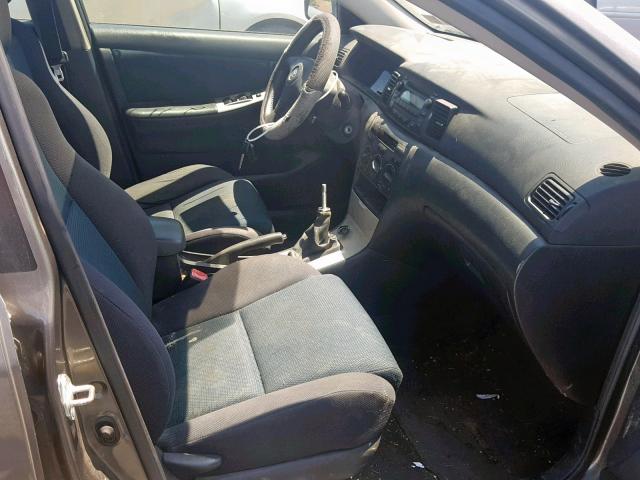 2T1BY30E85C466139 - 2005 TOYOTA COROLLA XR 灰色 照片 5