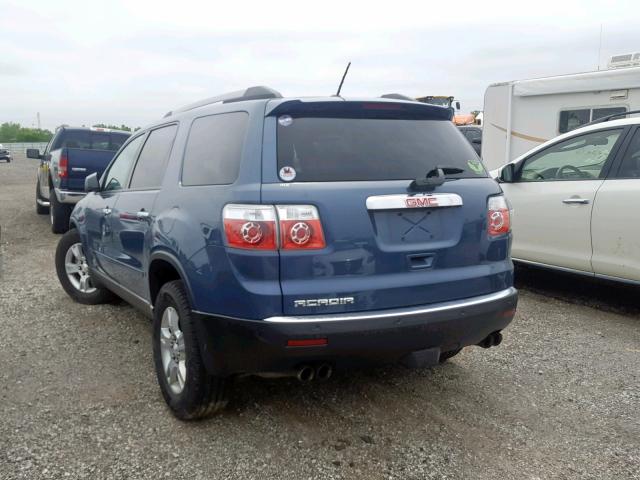 1GKKRPED9CJ274495 - 2012 GMC ACADIA SLE BLUE photo 3