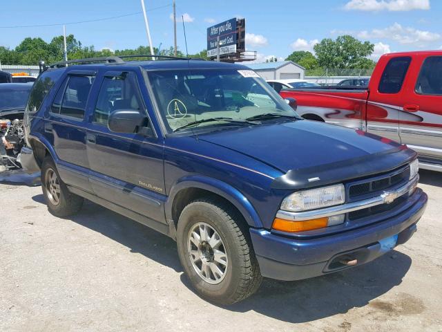 1GNDT13W9Y2131174 - 2000 CHEVROLET BLAZER BLUE photo 1