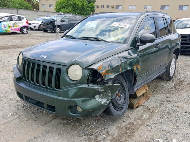 1J8FT47078D793731 - 2008 JEEP COMPASS SP 绿色 照片 2