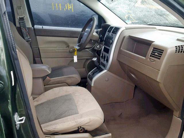 1J8FT47078D793731 - 2008 JEEP COMPASS SP 绿色 照片 5