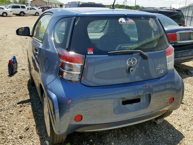 JTNJJXB09CJ013590 - 2012 TOYOTA SCION IQ TEAL photo 3