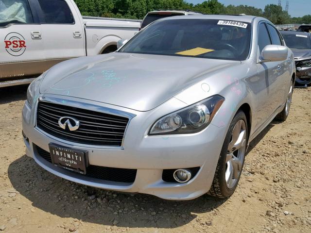 JN1BY1APXDM513101 - 2013 INFINITI M37 SILVER photo 2