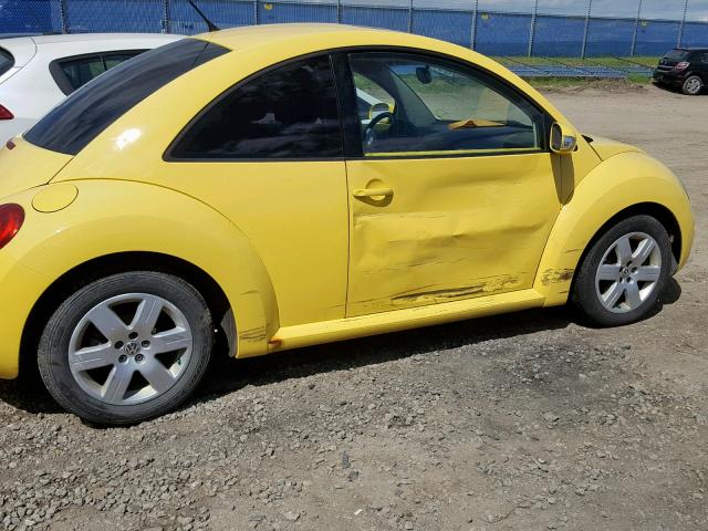 3VWRW21CX7M513223 - 2007 VOLKSWAGEN NEW BEETLE ყვითელი ფოტო 9