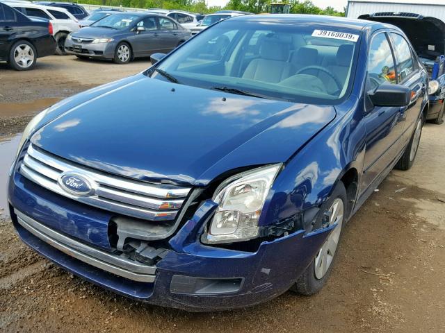 3FAFP06Z36R225801 - 2006 FORD FUSION S BLUE photo 2