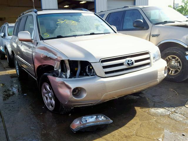 JTEHD21A450037033 - 2005 TOYOTA HIGHLANDER BEIGE photo 1