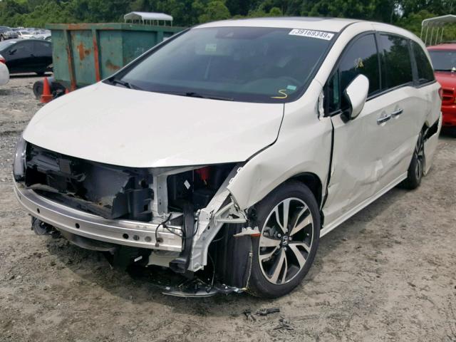 5FNRL6H92KB062489 - 2019 HONDA ODYSSEY EL WHITE photo 2