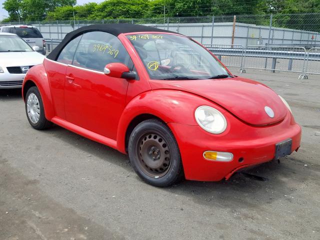 3VWBM31Y14M339935 - 2004 VOLKSWAGEN NEW BEETLE წითელი ფოტო 1