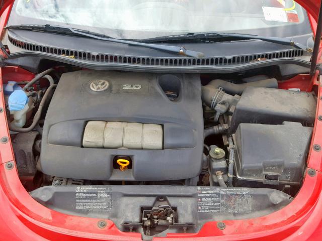 3VWBM31Y14M339935 - 2004 VOLKSWAGEN NEW BEETLE წითელი ფოტო 7